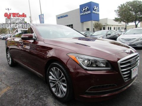 Pamplona Red Hyundai Genesis 3.8 Sedan.  Click to enlarge.