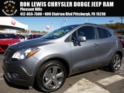 Satin Steel Gray Metallic Buick Encore Leather AWD.  Click to enlarge.