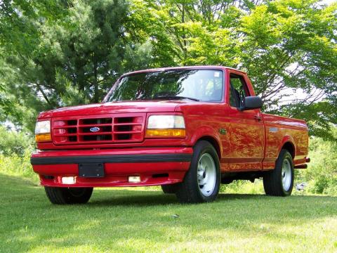 Red Ford F150 SVT Lightning.  Click to enlarge.