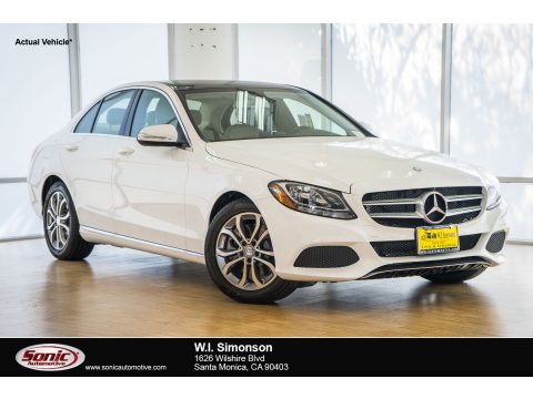 Polar White Mercedes-Benz C 300 Sedan.  Click to enlarge.