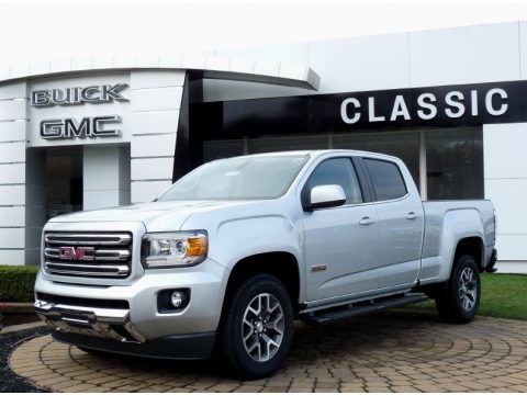 Quicksilver Metallic GMC Canyon SLE Crew Cab 4x4.  Click to enlarge.