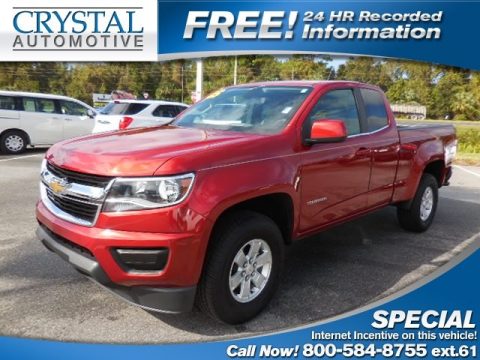 Red Hot Chevrolet Colorado Extended Cab.  Click to enlarge.