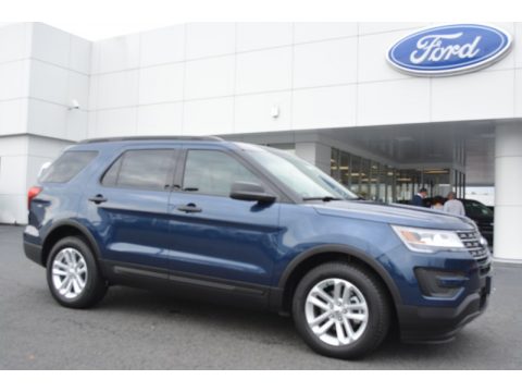 Blue Jeans Metallic Ford Explorer FWD.  Click to enlarge.