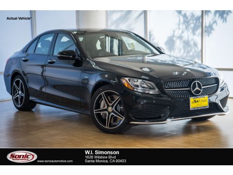 Black Mercedes-Benz C 450 AMG Sedan.  Click to enlarge.