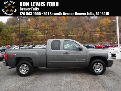 Taupe Gray Metallic Chevrolet Silverado 1500 LT Extended Cab 4x4.  Click to enlarge.
