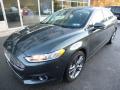 Front 3/4 View of 2015 Ford Fusion Titanium AWD #8