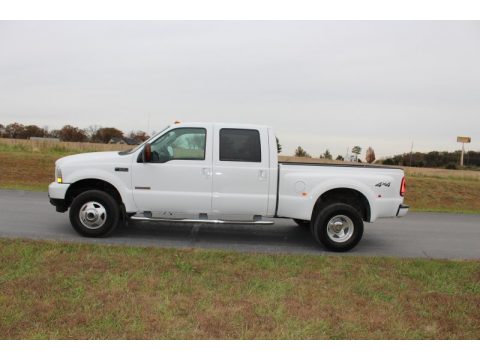 Oxford White Ford F350 Super Duty XLT Crew Cab 4x4 Dually.  Click to enlarge.