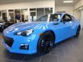 Front 3/4 View of 2016 Subaru BRZ HyperBlue Limited Edition #11