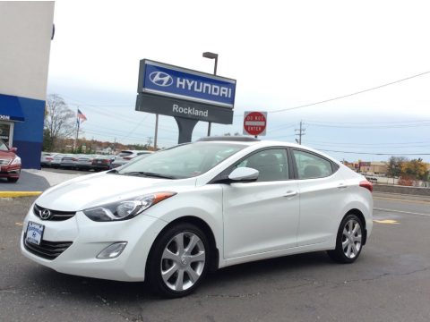 Shimmering White Hyundai Elantra Limited. Click to enlarge. Shimmering White Hyundai Elantra Limited. Click to enlarge.