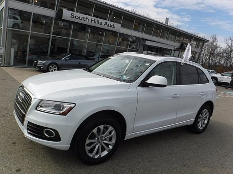 Glacier White Metallic Audi Q5 2.0 TFSI Premium Plus quattro.  Click to enlarge.