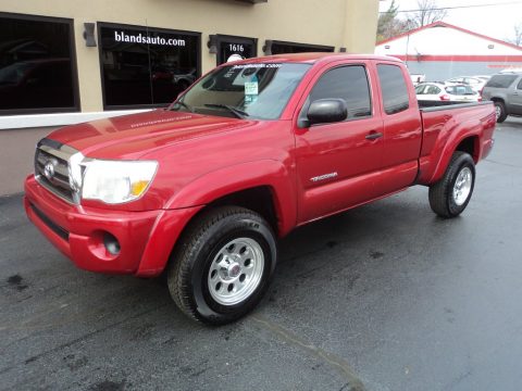 Barcelona Red Metallic Toyota Tacoma SR5 Access Cab 4x4.  Click to enlarge.