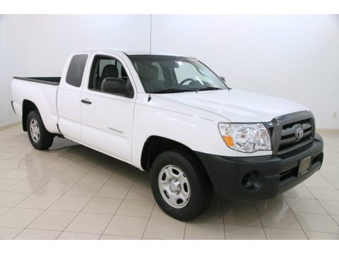 Super White Toyota Tacoma Access Cab.  Click to enlarge.