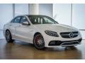Front 3/4 View of 2016 Mercedes-Benz C 63 S AMG Sedan #12