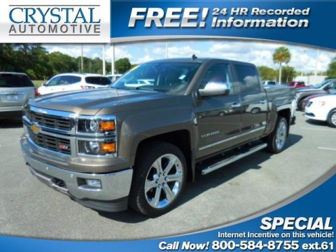 Brownstone Metallic Chevrolet Silverado 1500 LTZ Crew Cab 4x4.  Click to enlarge.