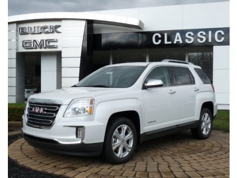 White Frost Tricoat GMC Terrain SLT AWD.  Click to enlarge.