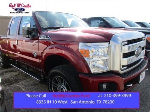Ruby Red Metallic Ford F350 Super Duty Platinum Crew Cab 4x4. Click to enlarge. Ruby Red Metallic Ford F350 Super Duty Platinum Crew Cab 4x4. Click to enlarge.