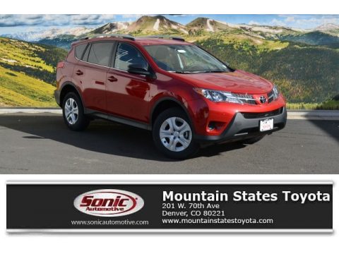 Barcelona Red Metallic Toyota RAV4 LE.  Click to enlarge.