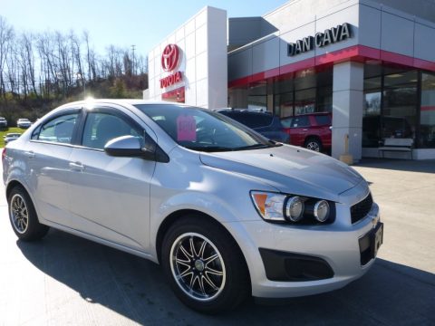 Silver Ice Metallic Chevrolet Sonic LS Sedan.  Click to enlarge.