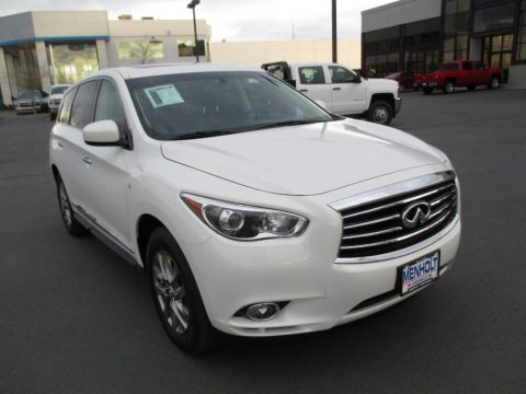 Moonlight White Infiniti QX60 3.5 AWD.  Click to enlarge.