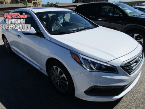 Quartz White Pearl Hyundai Sonata Sport.  Click to enlarge.