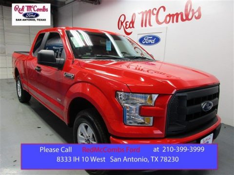 Race Red Ford F150 XL SuperCab.  Click to enlarge.