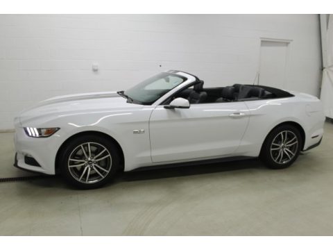 Oxford White Ford Mustang GT Premium Convertible.  Click to enlarge.
