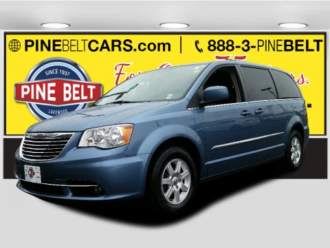 Crystal Blue Pearl Chrysler Town & Country Touring.  Click to enlarge.