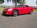 Front 3/4 View of 2007 Cadillac XLR Passion Red Limited Edition Roadster #1