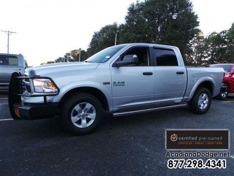 Bright Silver Metallic Ram 1500 SLT Crew Cab 4x4.  Click to enlarge.