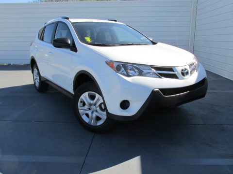 Super White Toyota RAV4 LE. Click to enlarge. Super White Toyota RAV4 LE. Click to enlarge.