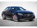 Front 3/4 View of 2016 Mercedes-Benz C 63 S AMG Sedan #12