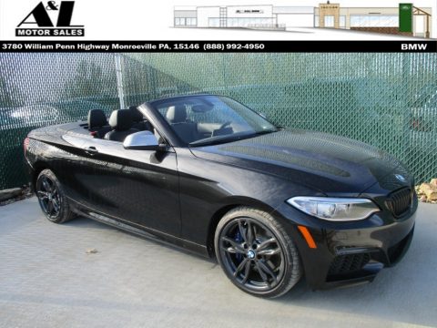 Black Sapphire Metallic BMW M235i Convertible. Click to enlarge. Black Sapphire Metallic BMW M235i Convertible. Click to enlarge.