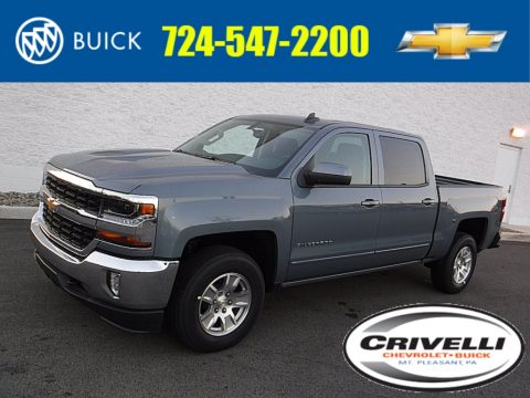 Slate Grey Metallic Chevrolet Silverado 1500 LT Crew Cab 4x4.  Click to enlarge.