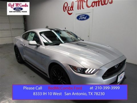 Ingot Silver Metallic Ford Mustang GT Premium Coupe.  Click to enlarge.