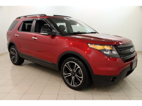 Ruby Red Metallic Ford Explorer Sport 4WD.  Click to enlarge.