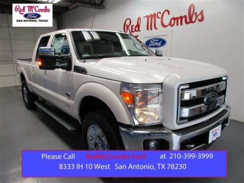 White Platinum Metallic Ford F250 Super Duty Lariat Crew Cab 4x4. Click to enlarge. White Platinum Metallic Ford F250 Super Duty Lariat Crew Cab 4x4. Click to enlarge.