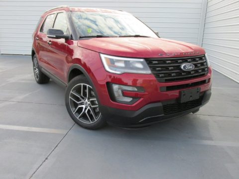 Ruby Red Metallic Tri-Coat Ford Explorer Sport 4WD.  Click to enlarge.