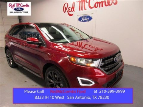 Ruby Red Metallic Ford Edge Sport.  Click to enlarge.