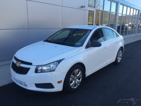 Summit White Chevrolet Cruze LS.  Click to enlarge.