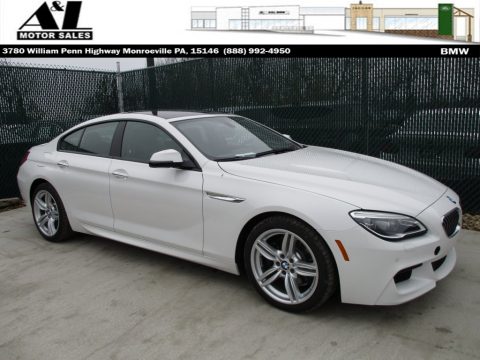 Alpine White BMW 6 Series 640i xDrive Gran Coupe.  Click to enlarge.