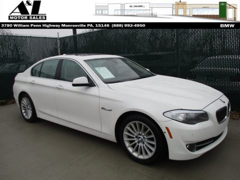 Alpine White BMW 5 Series 535i xDrive Sedan.  Click to enlarge.