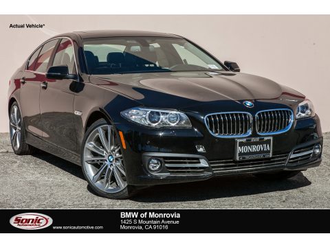 Jet Black BMW 5 Series 528i Sedan.  Click to enlarge.