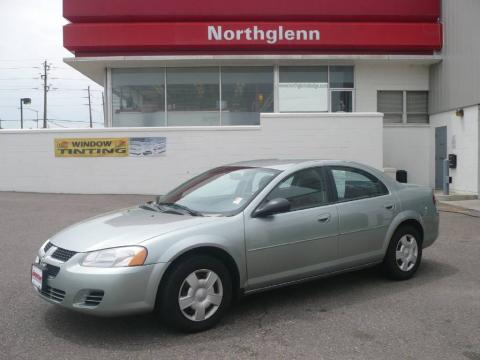 Satin Jade Pearl Dodge Stratus SXT Sedan.  Click to enlarge.