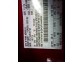 Ford Color Code RR Ruby Red #12
