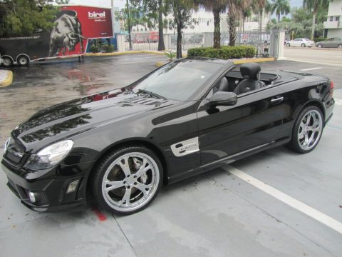 Black Mercedes-Benz SL 63 AMG Roadster. Click to enlarge. Black Mercedes-Benz SL 63 AMG Roadster. Click to enlarge.