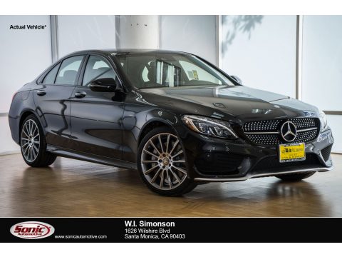 Obsidian Black Metallic Mercedes-Benz C 450 AMG Sedan.  Click to enlarge.