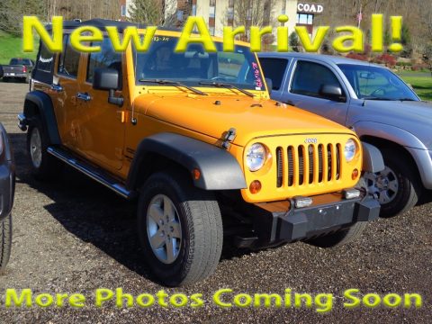 Dozer Yellow Jeep Wrangler Unlimited Sport 4x4.  Click to enlarge.