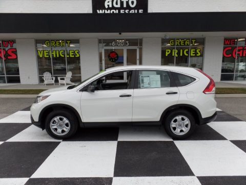 White Diamond Pearl Honda CR-V LX.  Click to enlarge.