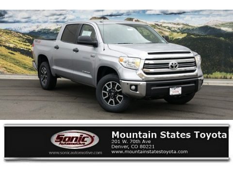 Silver Sky Metallic Toyota Tundra SR5 CrewMax 4x4.  Click to enlarge.