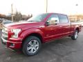 Front 3/4 View of 2016 Ford F150 Platinum SuperCrew 4x4 #4